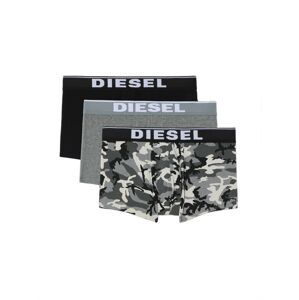 DIESEL Boxerky  šedý melír / černá / světle šedá / kámen / tmavě šedá