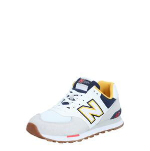 new balance Tenisky 'ML574'  bílá / světle fialová / žlutá / námořnická modř