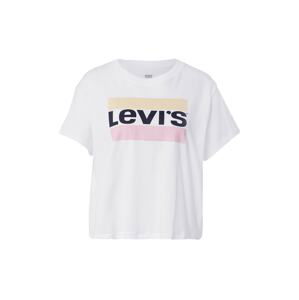 LEVI'S Tričko  námořnická modř / žlutá / růžová / bílá