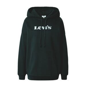 LEVI'S Mikina 'GRAPHIC RIDER HOODIE'  černá / stříbrná