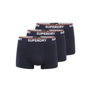 Superdry Boxerky  tmavě modrá / bílá / oranžová