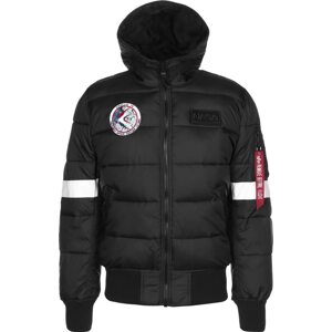 ALPHA INDUSTRIES Zimní bunda  černá / bílá