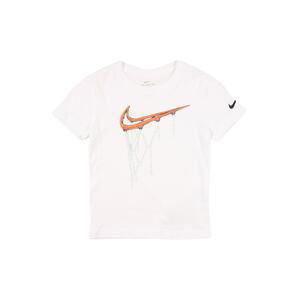 Nike Sportswear Tričko  bílá / oranžová / černá