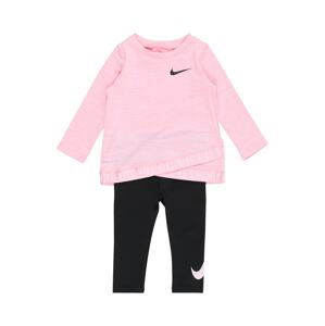 NIKE Sportovní oblečení  černá / růžový melír