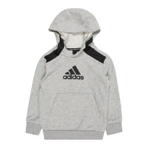 ADIDAS PERFORMANCE Sportovní mikina  černá / šedý melír