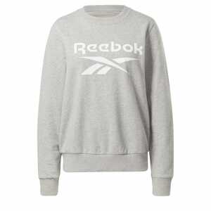 Reebok Sport Sportovní mikina  šedá / bílá