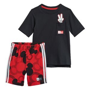 ADIDAS PERFORMANCE Tepláková souprava 'Disney Mickey Mouse'  červená / černá