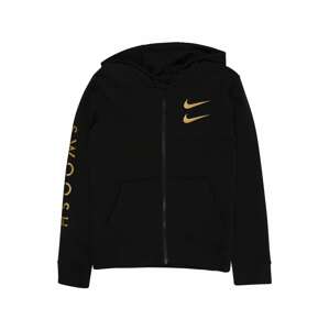 Nike Sportswear Mikina  zlatá / černá