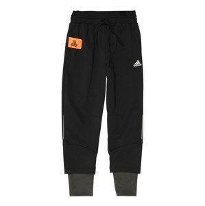 ADIDAS PERFORMANCE Sportovní kalhoty  oranžová / černá / bílá