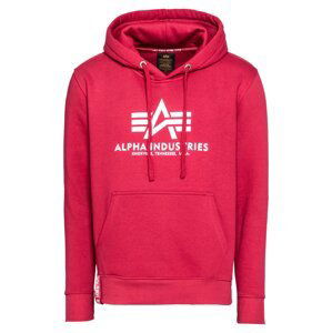 ALPHA INDUSTRIES Mikina  brusinková / bílá