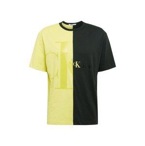 Calvin Klein Jeans Tričko  černá / světle žlutá