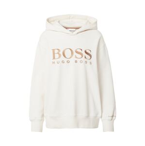 BOSS Casual Mikina 'Edelight'  bílá / zlatá