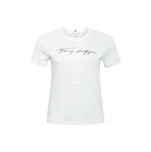 Tommy Hilfiger Curve Tričko  bílá / zlatá