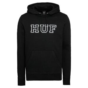 HUF Mikina 'HARTFORD'  černá / bílá