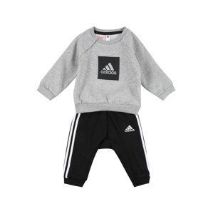 ADIDAS PERFORMANCE Tepláková souprava  černá / bílá / šedý melír