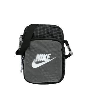 Nike Sportswear Taška přes rameno 'Heritage 2.0'  tmavě šedá / černá / bílá