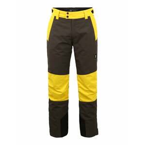 BRUNOTTI Outdoorové kalhoty 'Andras'  šedá / žlutá