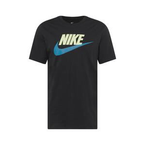 Nike Sportswear Tričko  modrá / černá / bílá