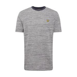 Lyle & Scott Tričko  šedý melír / námořnická modř / žlutá