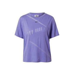 REEBOK Funkční tričko  světle fialová / černá
