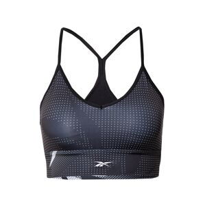 Reebok Sport Sportovní podprsenka  černá / bílá / šedá