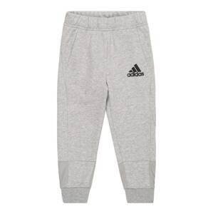 ADIDAS PERFORMANCE Sportovní kalhoty  světle šedá / černá