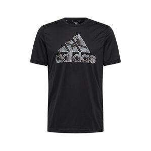 ADIDAS PERFORMANCE Funkční tričko  šedá / světle šedá / černá / bílá