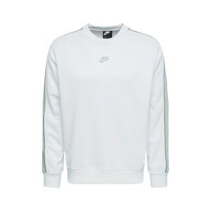 Nike Sportswear Mikina  světle šedá / bílá
