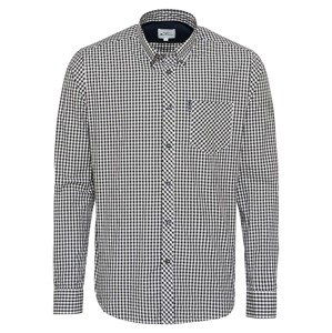 Ben Sherman Košile 'GINGHAM'  černá / bílá