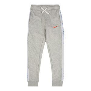 Nike Sportswear Kalhoty  světle šedá / světle červená / královská modrá / bílá