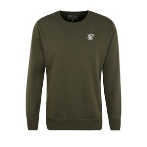 SikSilk Mikina  khaki / bílá