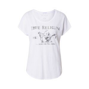 True Religion Tričko  bílá / stříbrná
