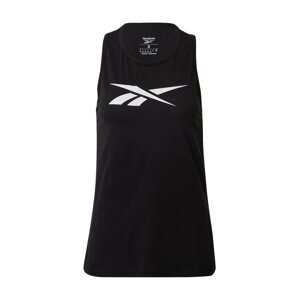 Reebok Sport Sportovní top  černá / bílá