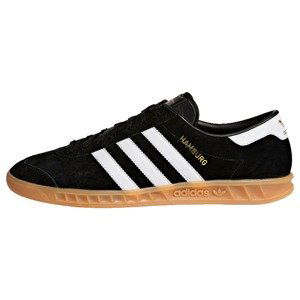 ADIDAS ORIGINALS Tenisky 'Hamburg'  černá / bílá / zlatá