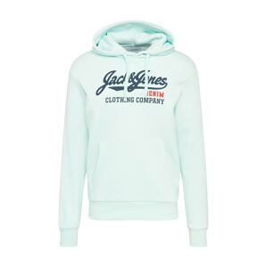 JACK & JONES Mikina  červená / mátová / marine modrá