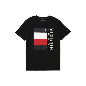 TOMMY HILFIGER Shirt  černá / námořnická modř / bílá / červená