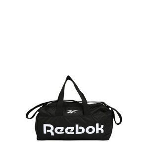 Reebok Sport Sportovní taška  černá / bílá