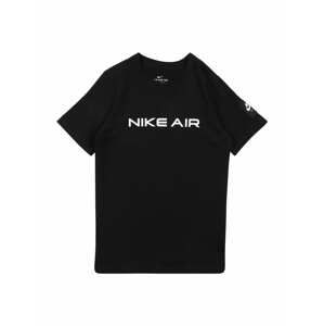 NIKE Funkční tričko  černá / bílá