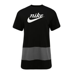 Nike Sportswear Šaty  černá / bílá / šedá