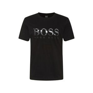 BOSS ATHLEISURE Tričko  černá / bílá / tmavě šedá