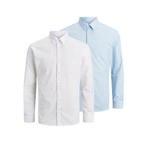 JACK & JONES Košile  modrá / bílá