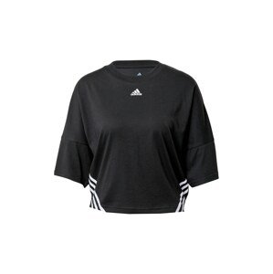 ADIDAS SPORTSWEAR Funkční tričko  černá / bílá