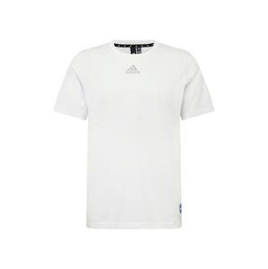 ADIDAS PERFORMANCE Funkční tričko  bílá / tmavě hnědá / světle červená / modrá