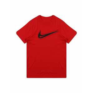 Nike Sportswear Tričko  tmavě červená / černá