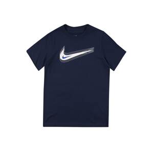 Nike Sportswear Tričko  námořnická modř / bílá