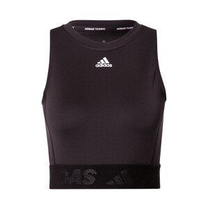 ADIDAS PERFORMANCE Sportovní top  černá / bílá