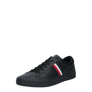 TOMMY HILFIGER Tenisky  černá / námořnická modř / bílá / červená