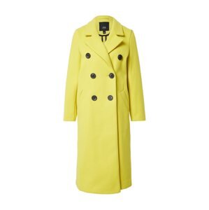 River Island Zimní kabát 'Drop Shoulder Coat'  žlutá
