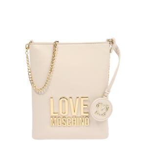 Love Moschino Taška přes rameno  béžová / zlatá