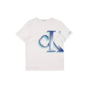 Calvin Klein Jeans Tričko  bílá / královská modrá / světlemodrá